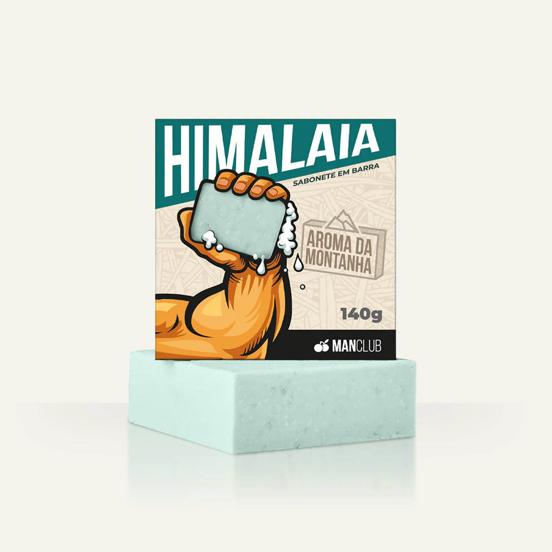 Sabonete Himalaia - Sabonete Masculino em Barra com Hortelã, Laranja e Cedro