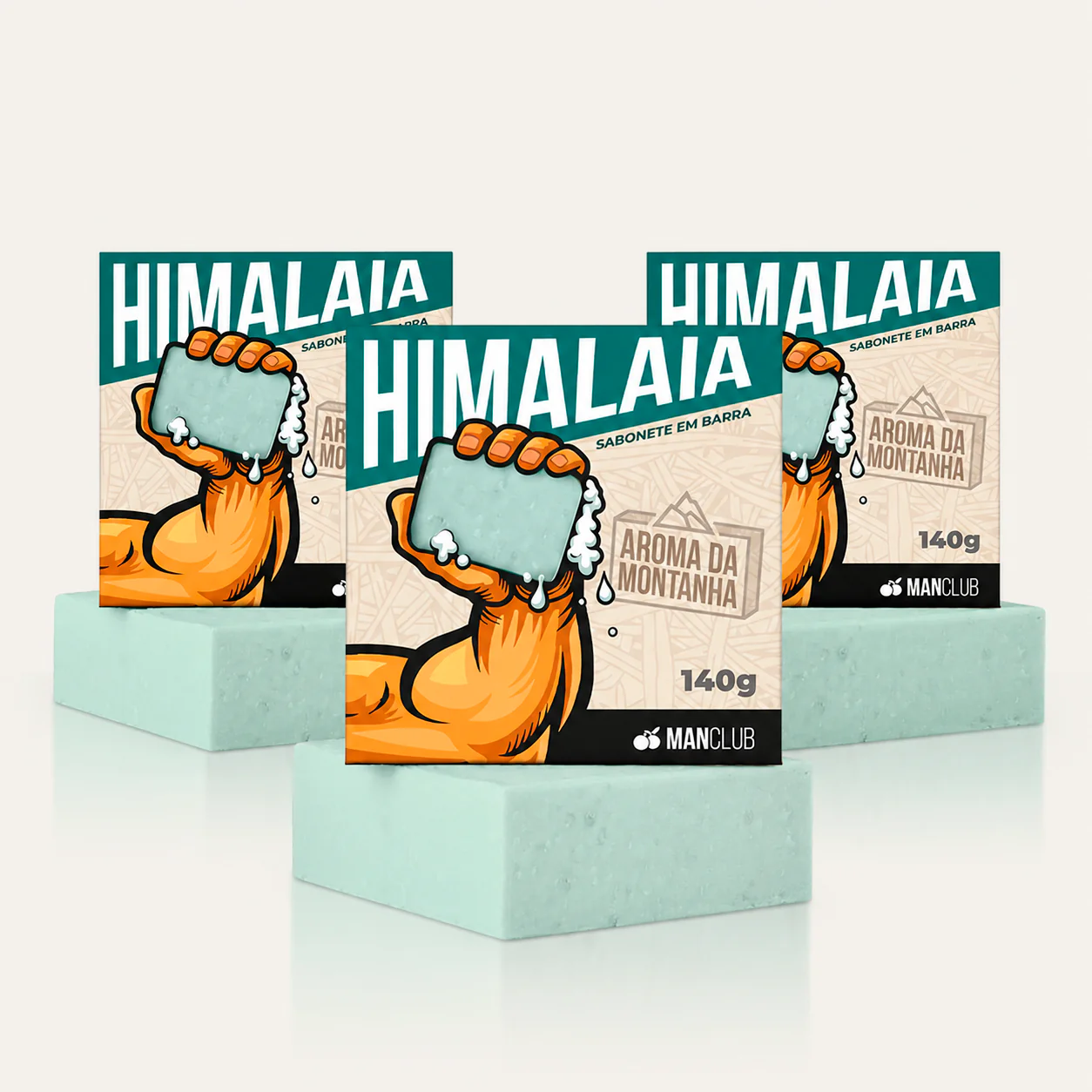 Sabonete Himalaia - Sabonete Masculino em Barra com Hortelã, Laranja e Cedro - Image 2